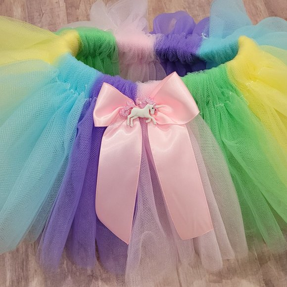 Unicorn Birthday Shirt and Tutu, Unicorn Shirt for Girls, Birthday One - Picture 3 of 3